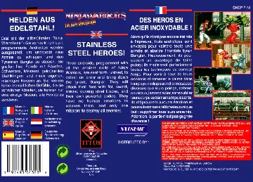 Ninjawarriors - The New Generation (Europe) box cover back